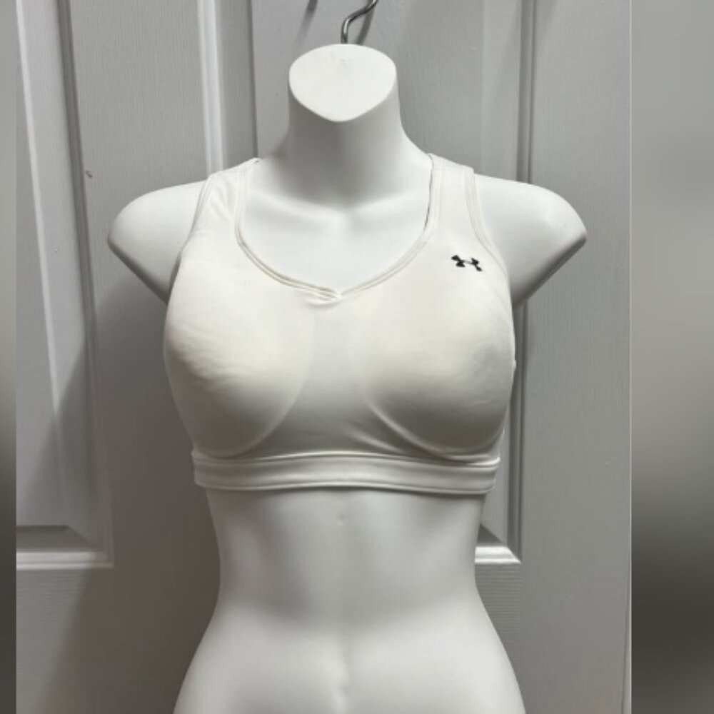 Under Armour White Padded Sports Bra